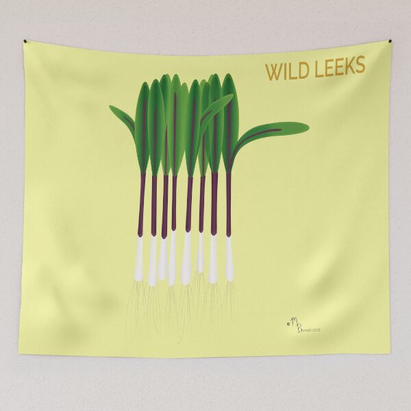 Item preview, Wild Leeks designed and sold by YouAreHereArt.