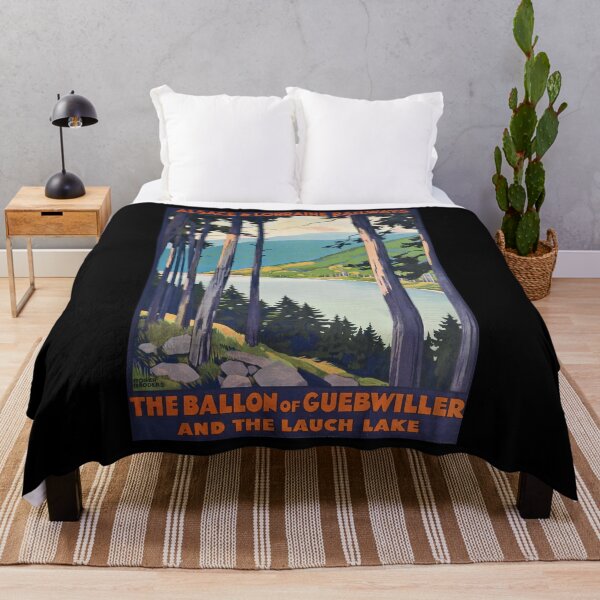 Item preview, ALSACE LORRAINE The Ballon of Guebwiller vintage travel poster designed and sold by stickart-marek.