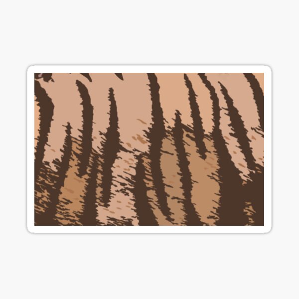 Art Inspired by Nature, Tiger Animal, Art, Illustration Sticker