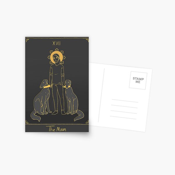 ¡un oc mío en una carta de tarot! Postal