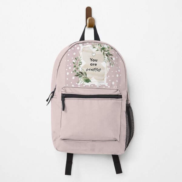 Item preview, You Are Beautiful olive and white dots on mauve designed and sold by 1NationUnderGod.