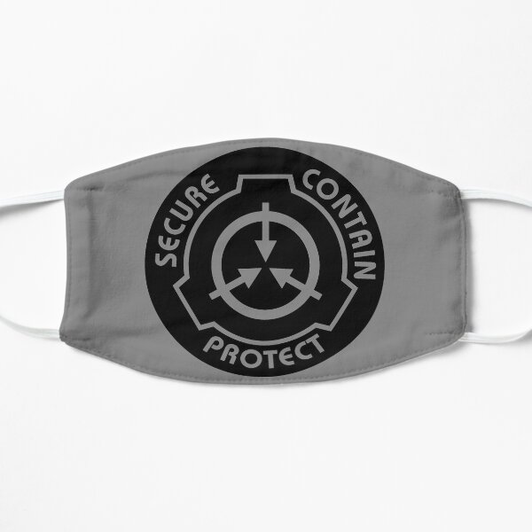 Secure Contain Protect SCP Foundation Emblem Flat Mask