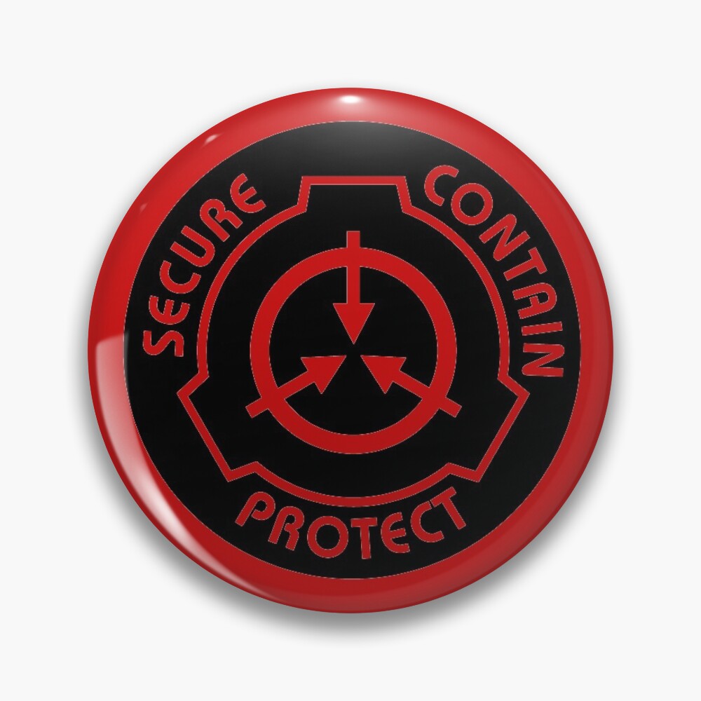 SCP-Secure, Contain, Protect - Foundation Themed Enamel Pins by