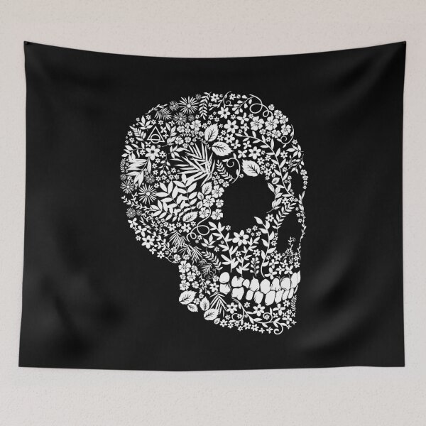 Item preview, Flowers skull designed and sold by Eluviate.