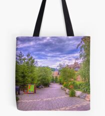 Blue Mountain path Tote Bag
