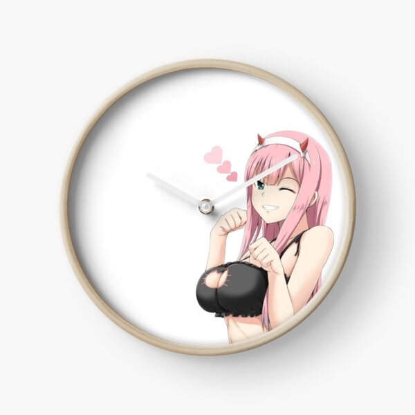 Anime Girl Clocks Redbubble - i have found heaven in roblox zerotwo