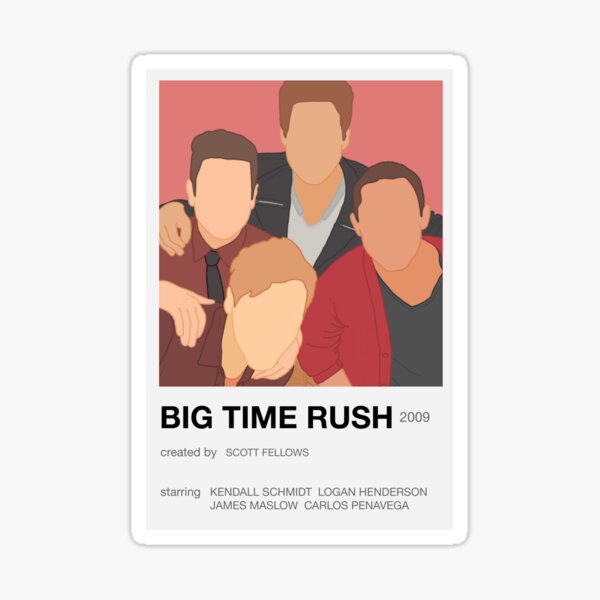 Minimalist Big Time Rush Pantone Sticker