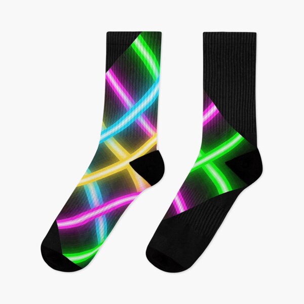 Item preview, Black T-shirt for men and women with neon color rhombus designed and sold by Galina Kostyaeva.