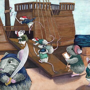 Artwork thumbnail, Pirate Mice Boarding by RoldanArt