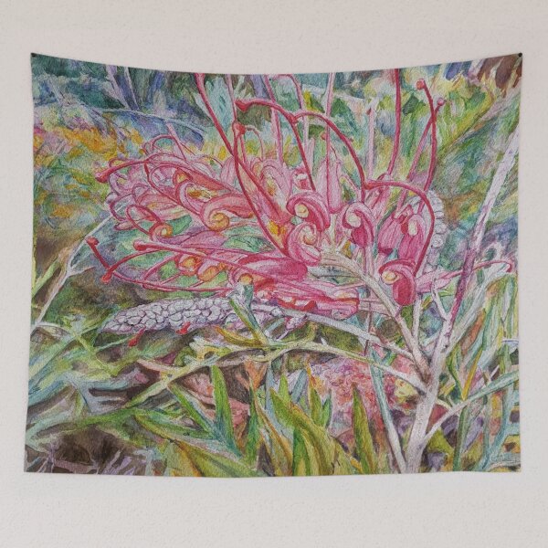 Item preview, Pink Grevillea designed and sold by ChristineDavisArt.