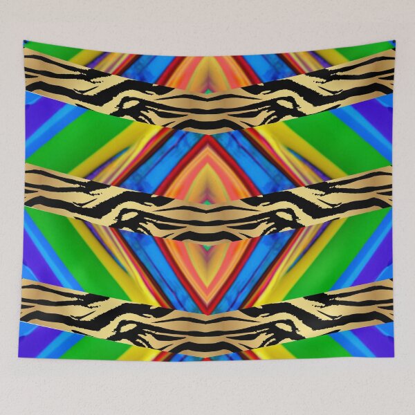 Item preview, MAGIC STRIPS - a very bold and colorful abstract, using leopard skin and a magical strip - we present a great design – be sure you’re noticed at your next party!  designed and sold by JOHNC1.