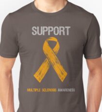 Orange Ribbon Multiple Sclerosis Awareness Unisex T-Shirt