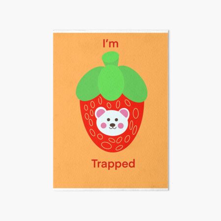 Strawbear  Art Board Print