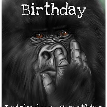 Silverback Gorilla Card A6 Gorilla Gifts, Monkey Birthday Card, Gorilla  Drawing, Ape Art Card, Gorilla Fathers Day Greeting Card 