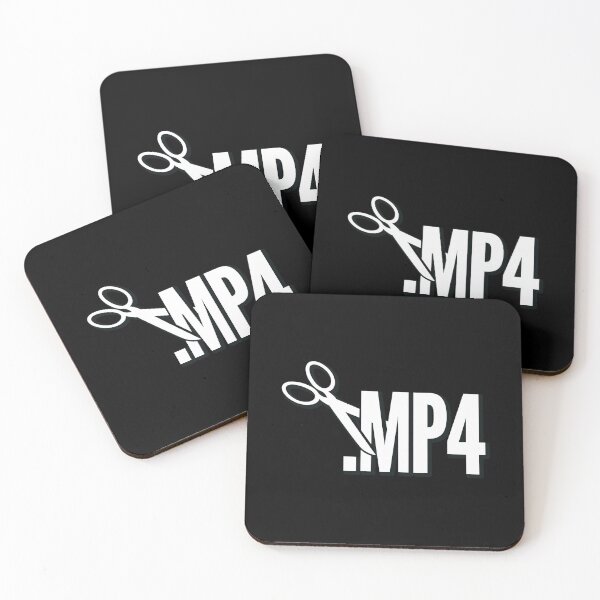 Item preview, Video Editor's T-shirt .MP4 [ WHITE on BLACK ] designed and sold by lillywhy.