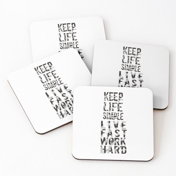 Item preview, Keep Life Simple Live Fast Work Hard designed and sold by darknessjeff86.