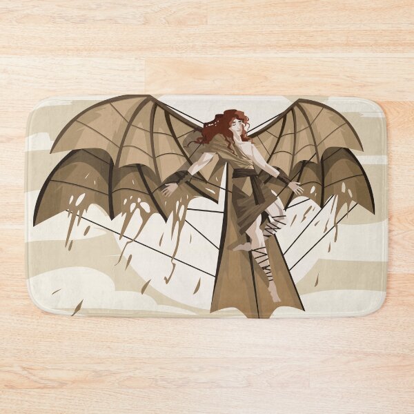 Item preview, icarus flying near to the sun with artifical ornithopter wings designed and sold by matintheworld ( delcarmat ).