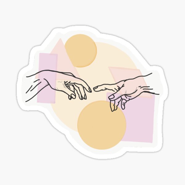 Item preview, abstract michaelangelo hands  designed and sold by sillypilly22.
