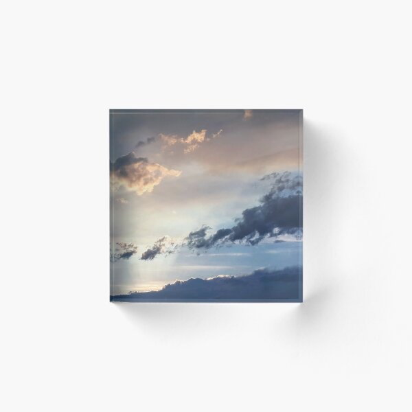 Item preview, Yellow And Blue Sunset With Clouds designed and sold by LittleBjorn.