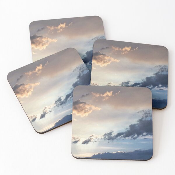 Item preview, Yellow And Blue Sunset With Clouds designed and sold by LittleBjorn.