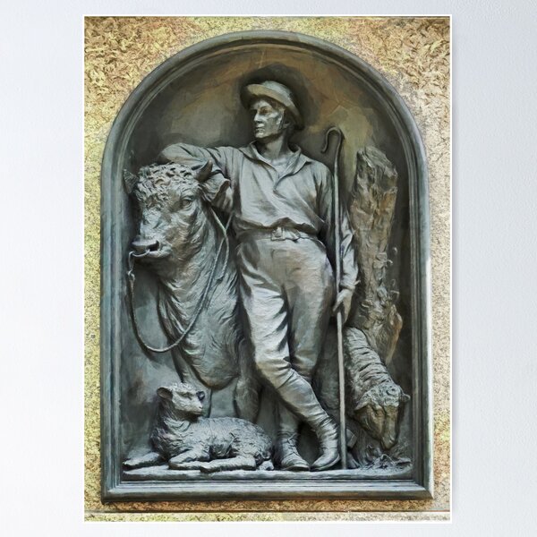 Aperçu de l'œuvre The Pastoral Farmer créée et vendue par PictureNZ.