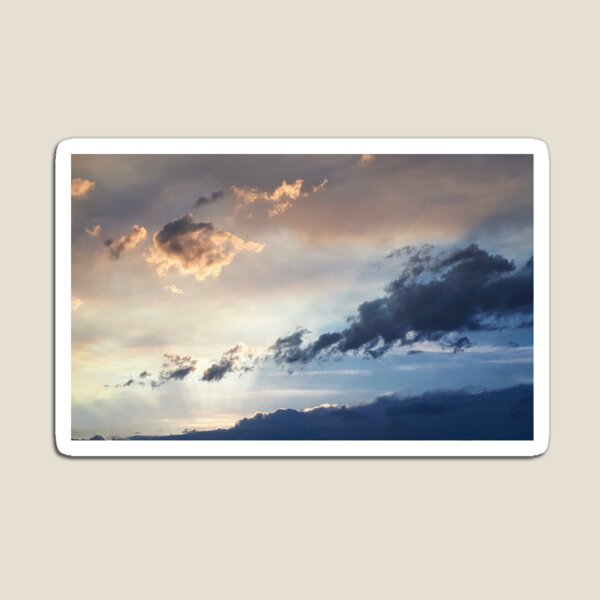 Item preview, Yellow And Blue Sunset With Clouds designed and sold by LittleBjorn.