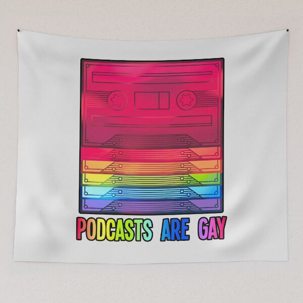 Item preview, Cassette Tapes - "Podcasts are gay" designed and sold by rollingtape.