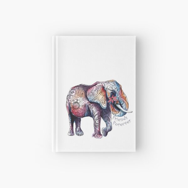 Kristins Flower of Friendship Elephant Hardcover Journal