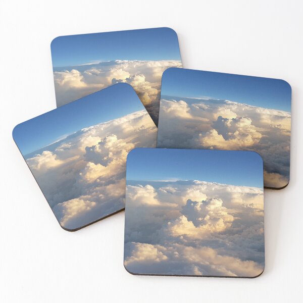 Item preview, Fluffy white clouds with blue sky from the pilots cockpit window above the clouds. designed and sold by Michelle  Brewster.