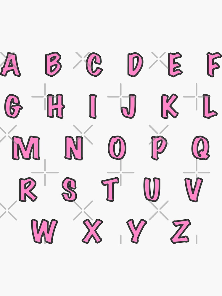 Alphabet Decals ABC Polka Dot Alphabet Stickers Colorful Alphabets
