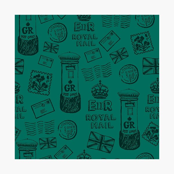 Item preview, Antique Victorian Royal Mail Vintage Pattern designed and sold by digitalvintage.