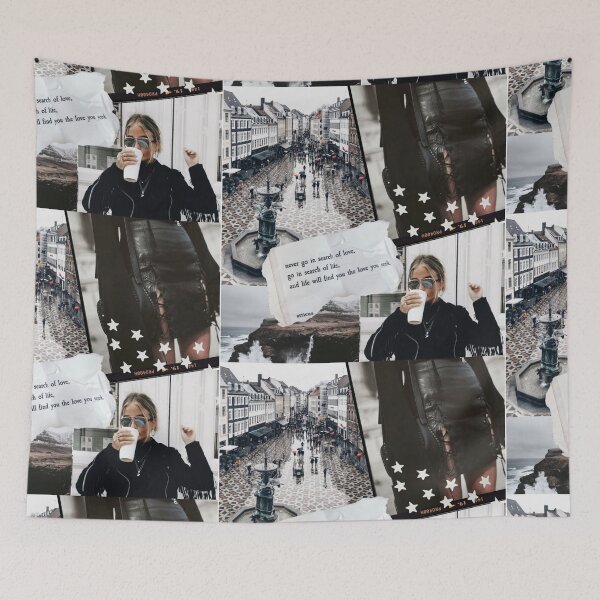 Item preview, Black and white aesthetic collage  designed and sold by cloudy-moon.
