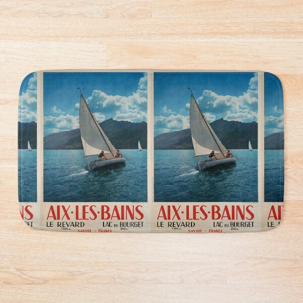 Item preview, Aix les Bains vintage travel poster designed and sold by stickart-marek.