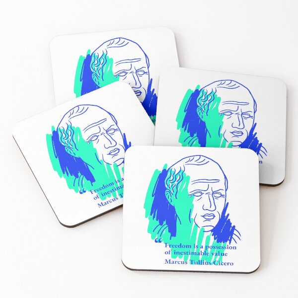 Item preview, Cicero's portrait with quote designed and sold by Cat Print.