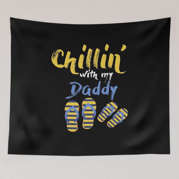 Item preview, Chillin with my daddy yellow slippers designed and sold by redshirtz.