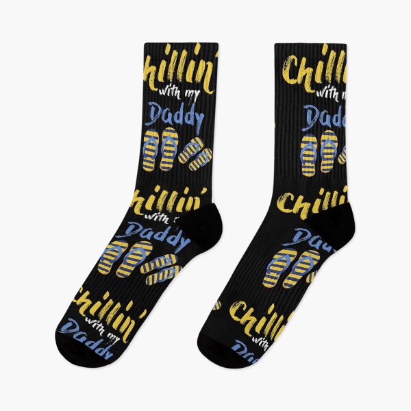 Item preview, Chillin with my daddy yellow slippers designed and sold by redshirtz.