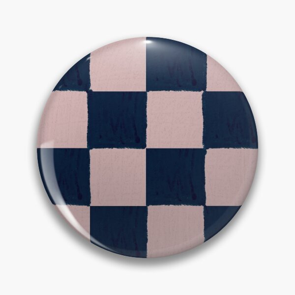 Item preview, Dusty Rose and dark blue checks - soft pastel  designed and sold by BlertaDK.