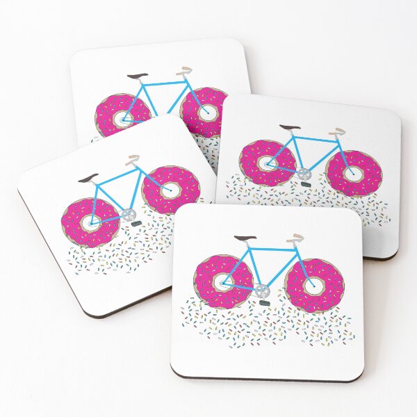 Item preview, Pink Glazed Donut Wheels Bicycle with Colorful Sprinkles designed and sold by idovedesign.