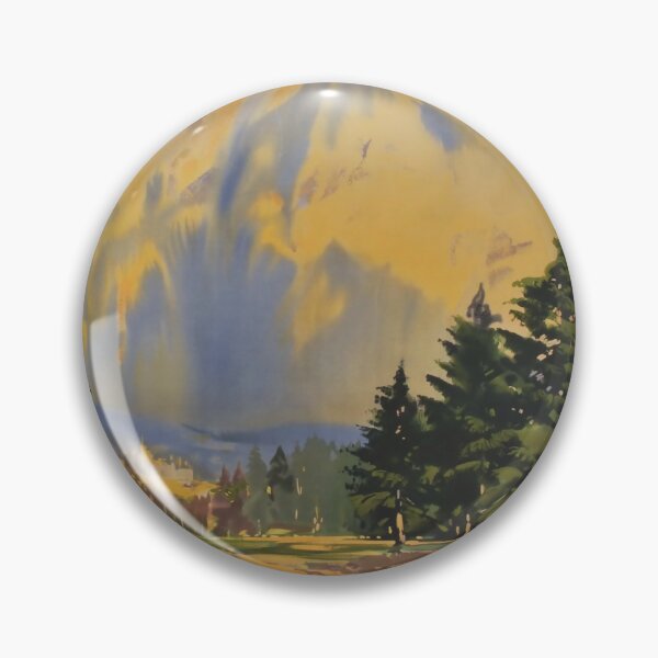 Item preview, Fly to Scotland vintage travel poster designed and sold by stickart-marek.
