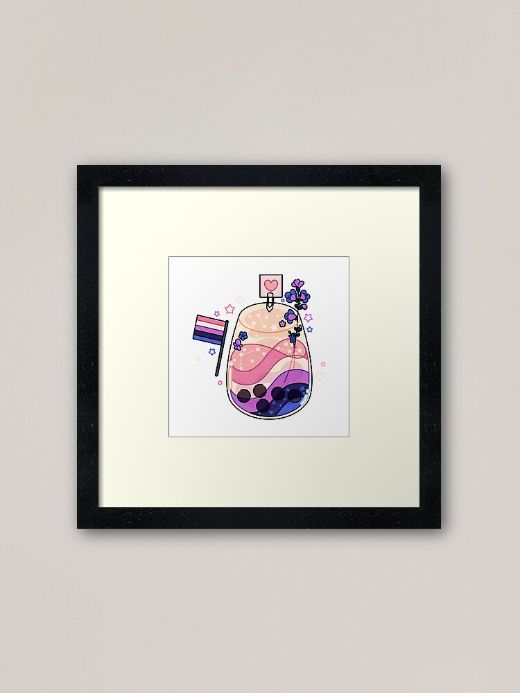 Alternate view of Gender fluid cocktail Framed Art Print