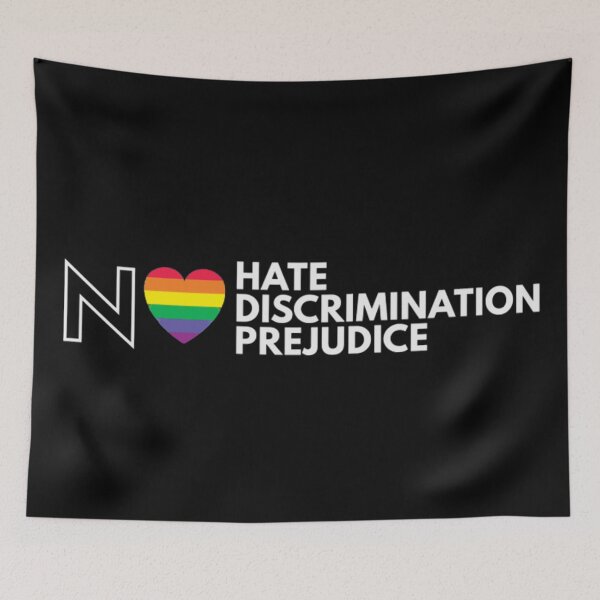 Item preview, #Pride No Hate, No Discrimination, No Prejudice print designed and sold by kirstenovich.