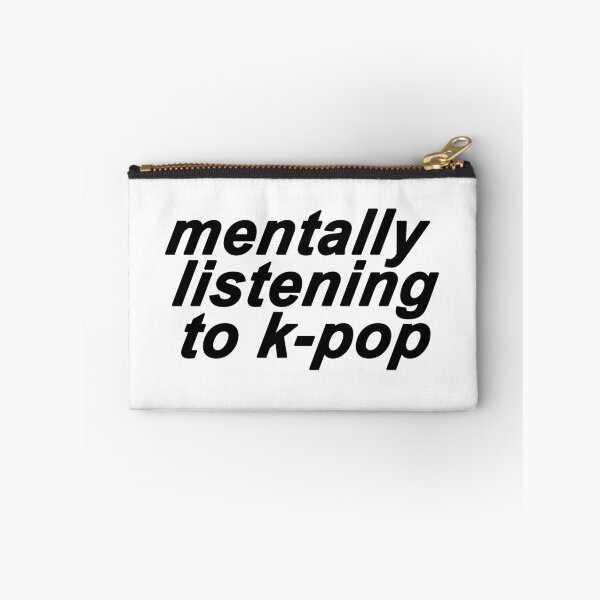 Item preview, mentally listening to kpop meme sticker designed and sold by jothestickerlover.