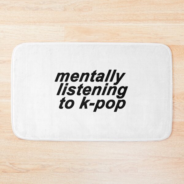 Item preview, mentally listening to kpop meme sticker designed and sold by jothestickerlover.