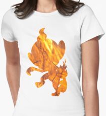 Chimchar used Flame Wheel Women's Fitted T-Shirt