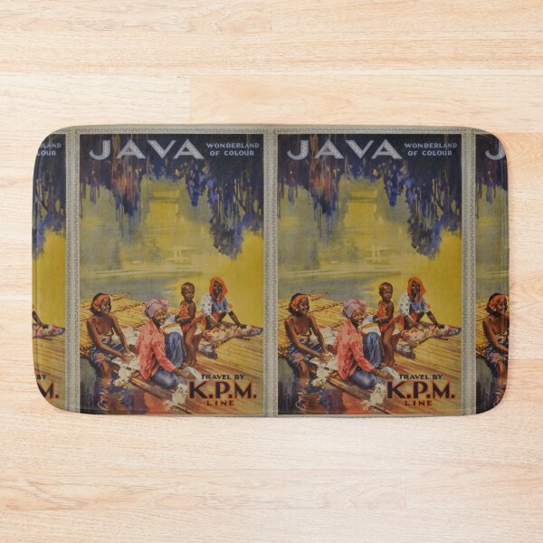 Item preview, Java vintage travel poster designed and sold by stickart-marek.
