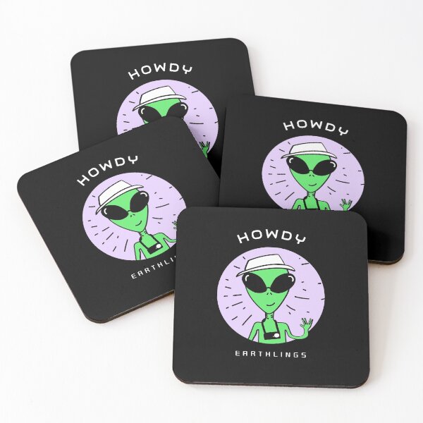 Item preview, Howdy earthlings - funny alien logo designed and sold by fahim96.