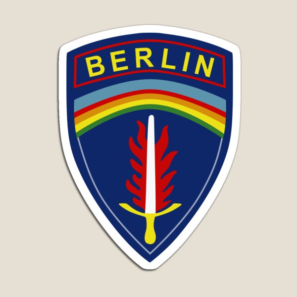 Item preview,  US-Kommando Berlin (USCOB). Diese kombinierte Organisation wurde manchmal als "Berliner Kommando" bezeichnet. USCOB / USAB war ein separates Kommando der US Army Europe (USAREUR), die zuvor das Kommando über amerikanische Truppen in Westberlin hatte.

 designed and sold by wordwidesymbols.