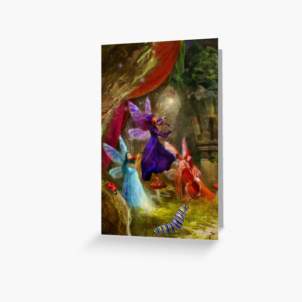 Dancing Auroras - Charmed Melodies Greeting Card