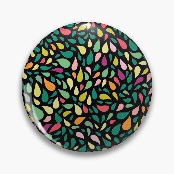 Item preview, Colorful Abstract Little Drops Mosaic Art Style - Black designed and sold by GDCdesigns.