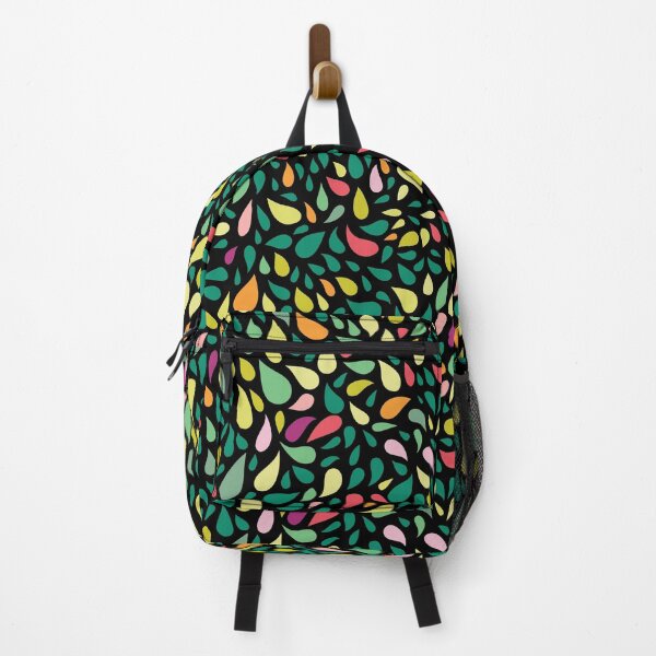 Item preview, Colorful Abstract Little Drops Mosaic Art Style - Black designed and sold by GDCdesigns.